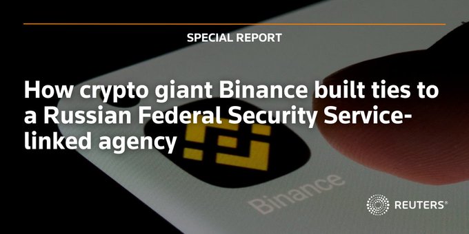 Binance Hits Back At Reuters, Claims Data Sharing Report With Russia Is ‘Categorically False’