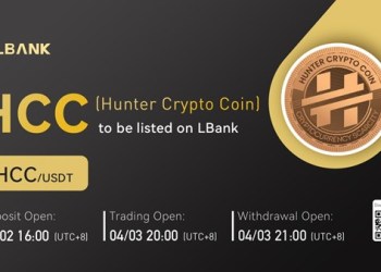 LBank Exchange Will List Hunter Crypto Coin (HCC) on April 3, 2022
