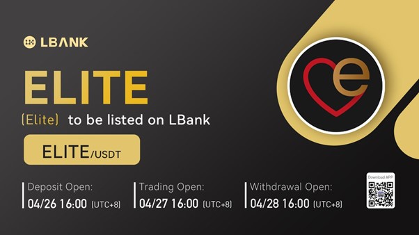 LBank Exchange Will List Elite (ELITE) on April 27, 2022