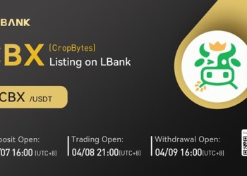 CropBytes (CBX) Is Now Available for Trading on LBank Exchange