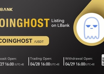 LBank Exchange Will List COINGHOST on April 28, 2022