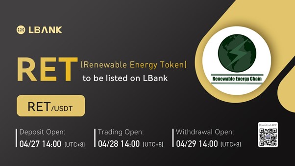 Renewable Energy Token (RET) Is Now Available for Trading on LBank Exchange