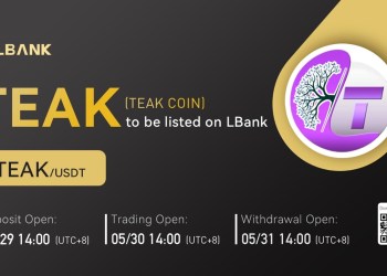 LBank Exchange Will List TEAK COIN (TEAK) on May 30, 2022