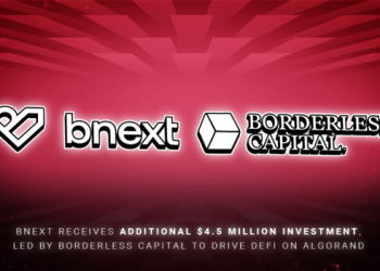 Bnext Receives Additional $4.5 Million Investment, Led by Borderless Capital to Drive DeFi on Algorand