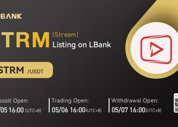 StreamCoin (STRM) Is Now Available for Trading on LBank Exchange