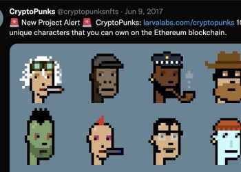 CryptoPunks, the original tweet