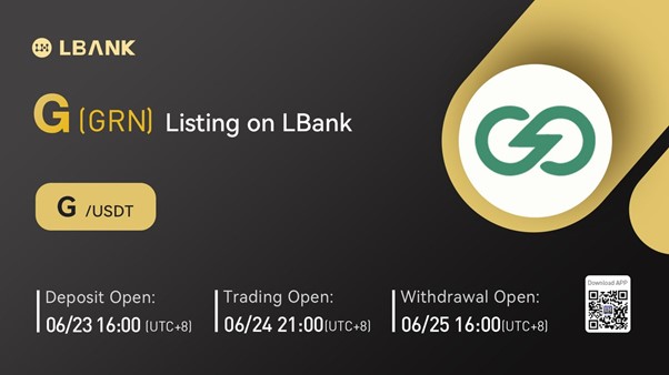 LBank Exchange Will List GRN (G) on June 24, 2022