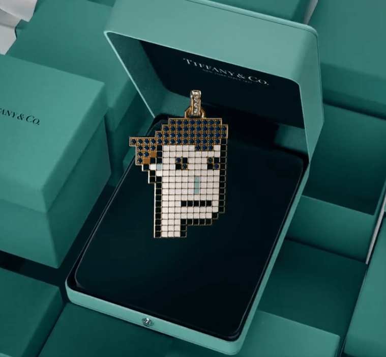 Tiffany & Co., CryptoPunks pendant screenshot