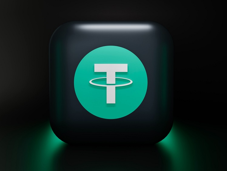 Tether logo 3D