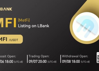 MetFi (MFI) Is Now Available for Trading on LBank Exchange