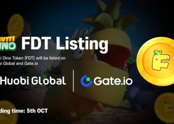 Frutti Dino’s FDT Token to be Listed on Huobi Global and Gate.io