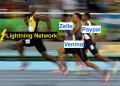 Saylor, Usain Bolt as the Lightning Network meme.