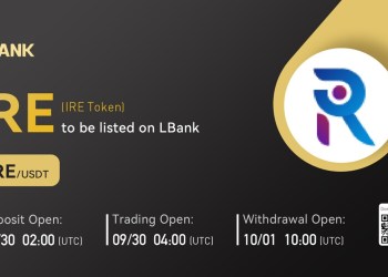 IRE Token (IRE) Is Now Available for Trading on LBank Exchange