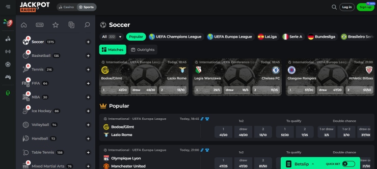 jackpotraider - non gamstop betting sites