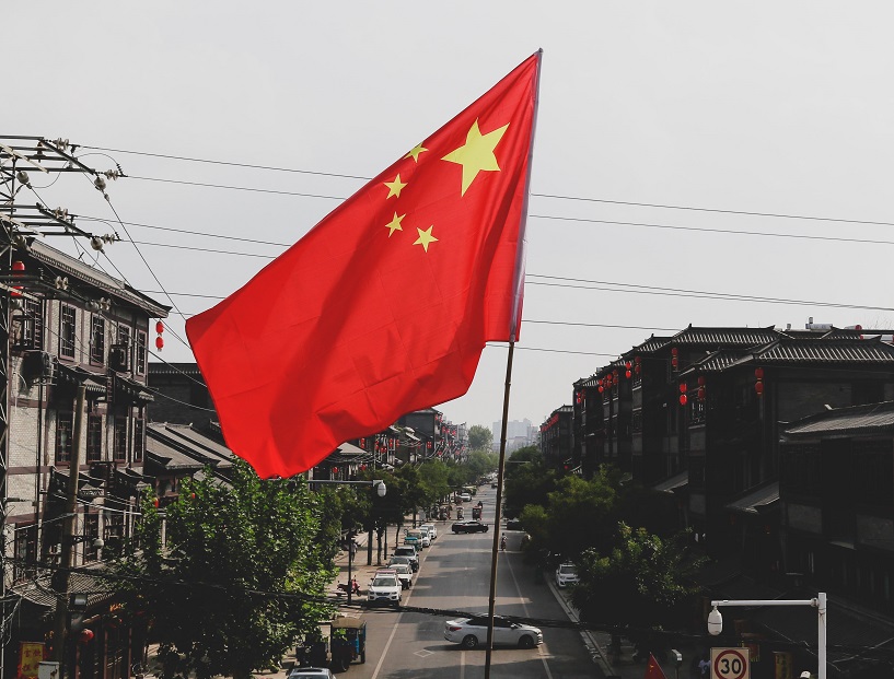 China’s Crypto, China’s flag waving