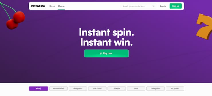 InstaSpin casino offers instant payouts