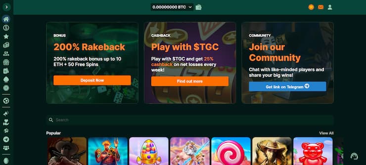 TG.Casino is a top choice if you're looking for instant payouts