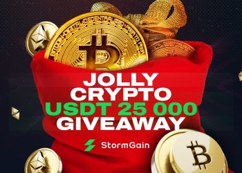 A Jolly Crypto giveaway! 25,000 USDT prize pool for new StormGain clients!