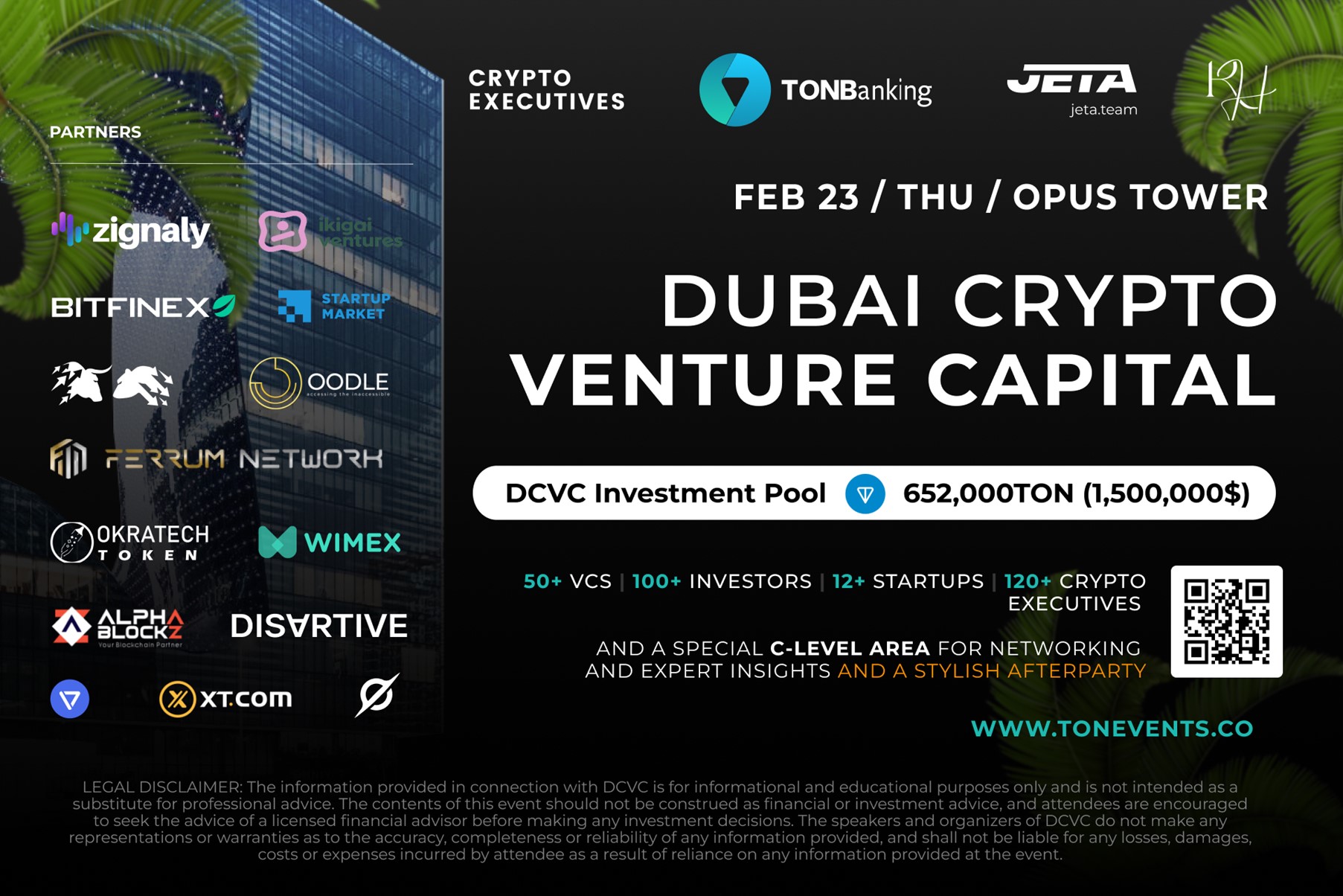 Dubai Crypto Venture Capital Thursdays are back on February 23 — now