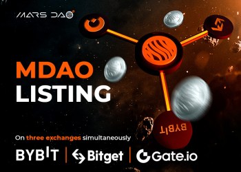 MarsDAO Ecosystem Celebrates MDAO Token Listing on Bybit, Bitget, and Gate.io Cryptocurrency Exchanges