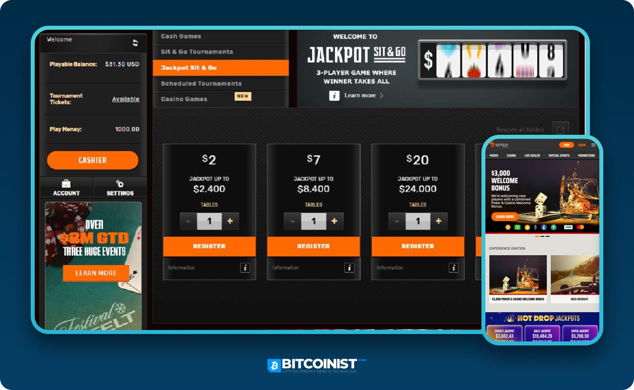 Ignition US bitcoin casino review