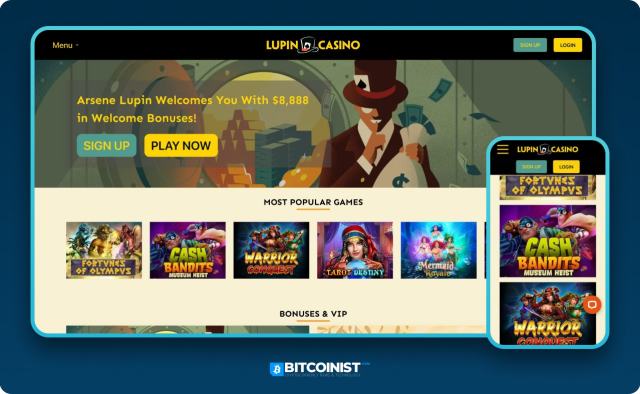 Lupin real money casino review