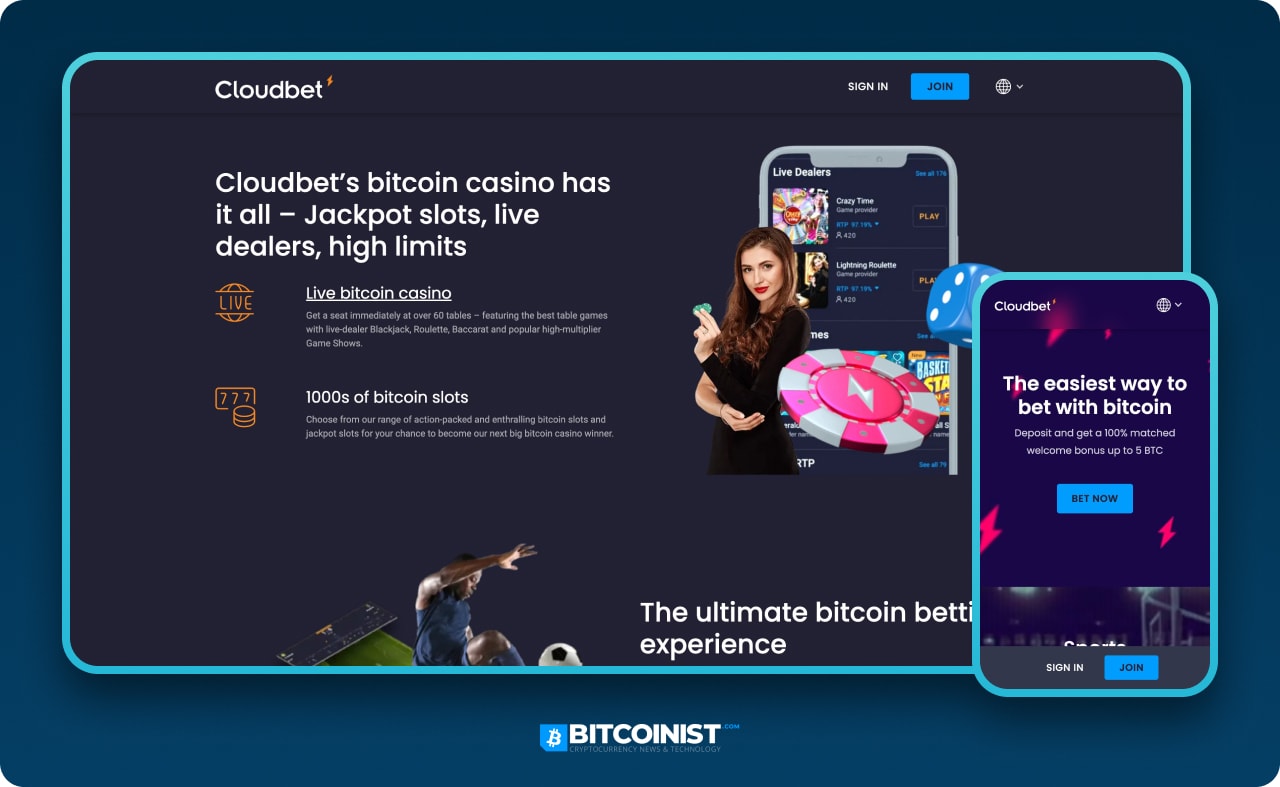 Cloudbet Canada bitcoin casino