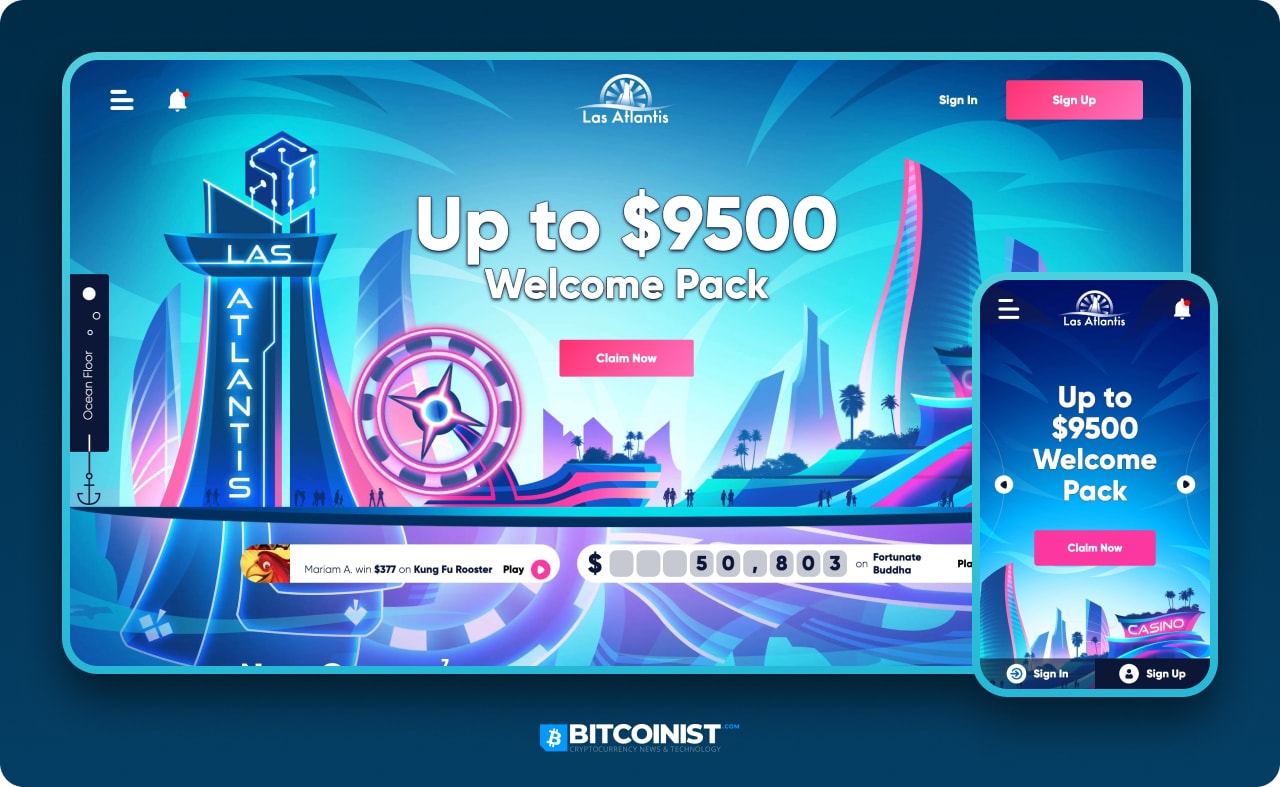 Las Atlantis casino bonuses screenshot