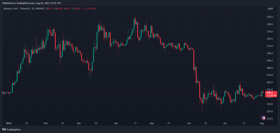 Binance BNB BNBUSDT Chart 1