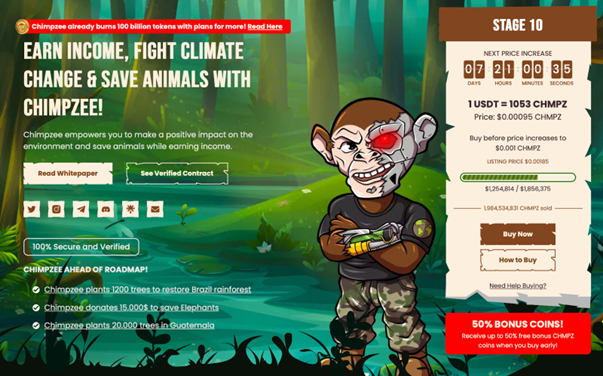 Chimpzee Is One Web3 Project That Keeps Giving, and Its Next Target is Saving the Australian Rainforest – Invest Today and Save the World