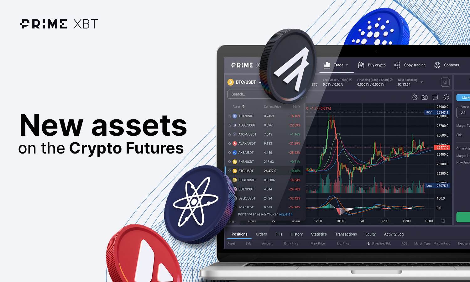 Dogecoin leads pack of 20 new Altcoin Crypto Futures now available with PrimeXBT 