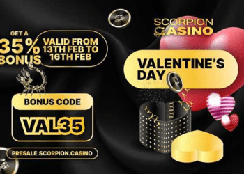 Crypto Pump This Valentine’s: Shiba Inu & Scorpion Casino’s 35% $SCORP Bonus