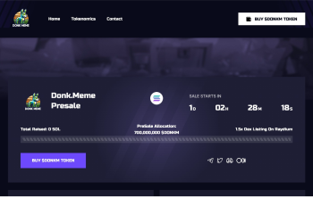 Donk.Meme Launches Token Presale: Could This Be The Next Big Hit on Solana?