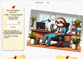 Trending Solana Presale Slothana Raises $5.5M in 7 Days – Next BOME?