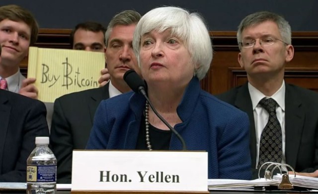 'Buy Bitcoin' Note From Janet Yellen Testimony Nears $140,000 In Auction