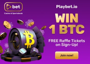 Playbet.io Launches A Raffle Ticket Competition Offering Up To 1 BTC in Rewards