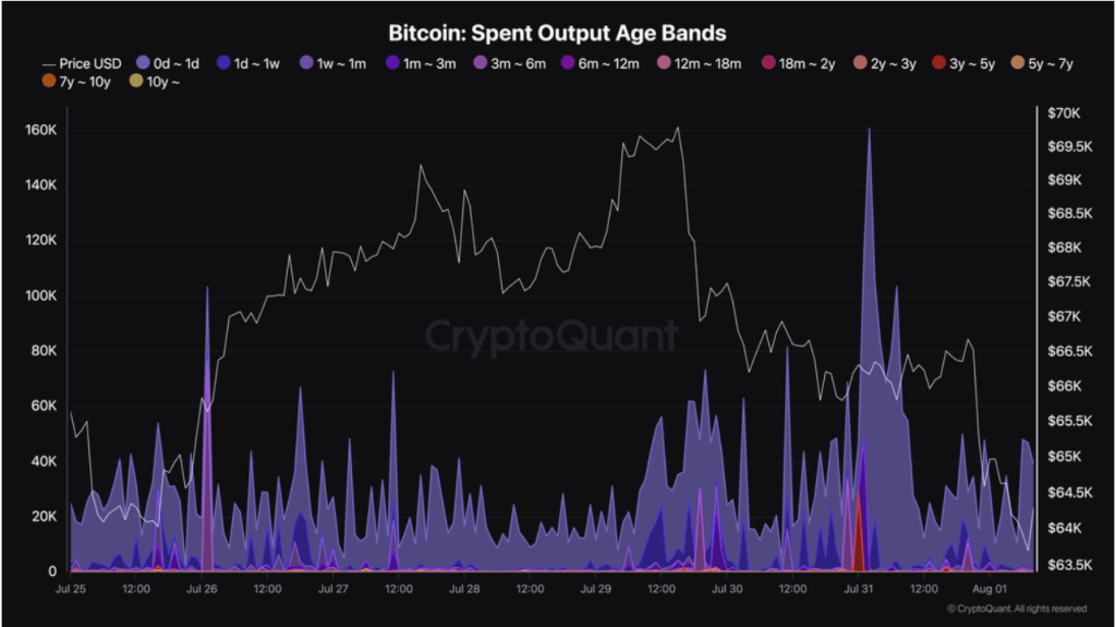 Bitcoin  возрастная группа по затратам на производство | Источник: CryptoQuant