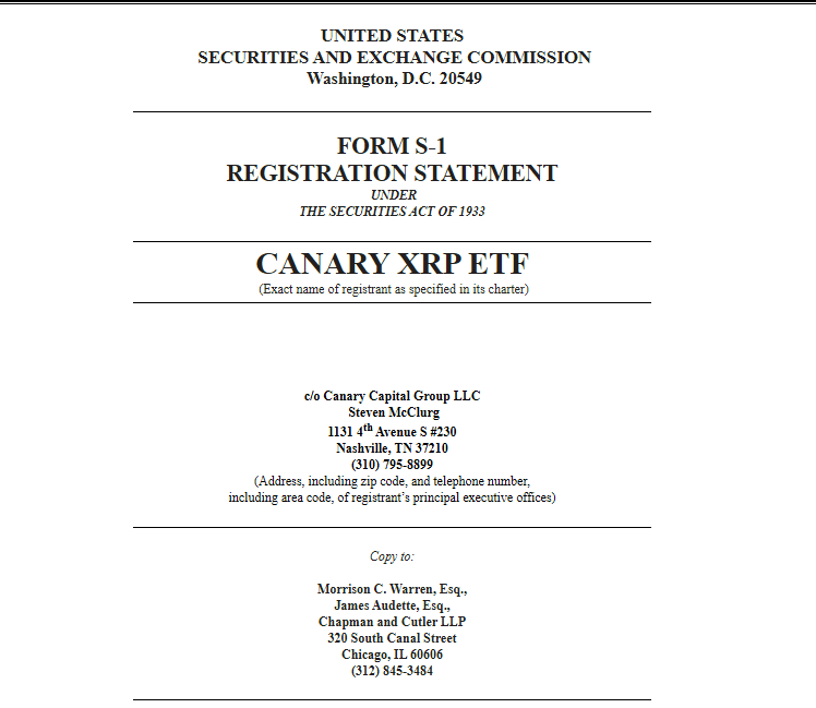 Canary Capital's Latest Move In The US Market