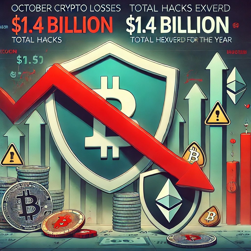 October Crypto Losses Drop, But Total Hacks Still Top $1.4 Billion This Year