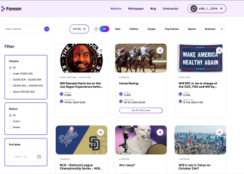 Polymarket Faces a New Competitor as Foreon Network Pioneers Prediction Markets on Cardano