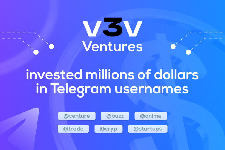 V3V Ventures invested millions of dollars in Telegram usernames