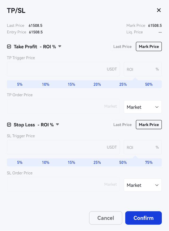 take profit stop loss orders