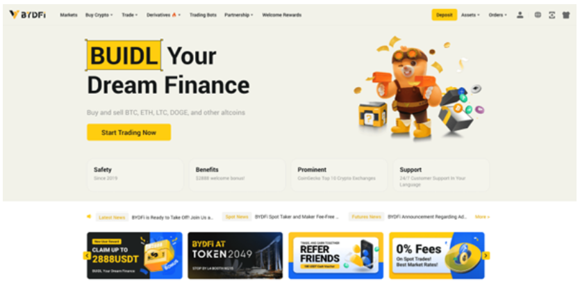 BYDFi website
