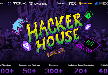 TON Hacker House Bangkok Draws 300+ Global Developers and 70+ Demo Submissions, Highlight the TON Ecosystem at Devcon Thailand, Powered by TONX