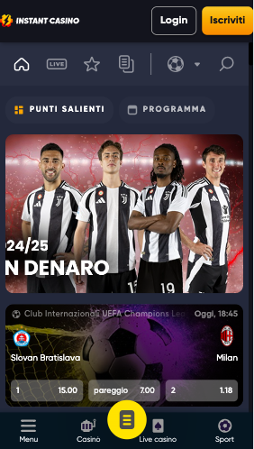 instant casino siti scommesse