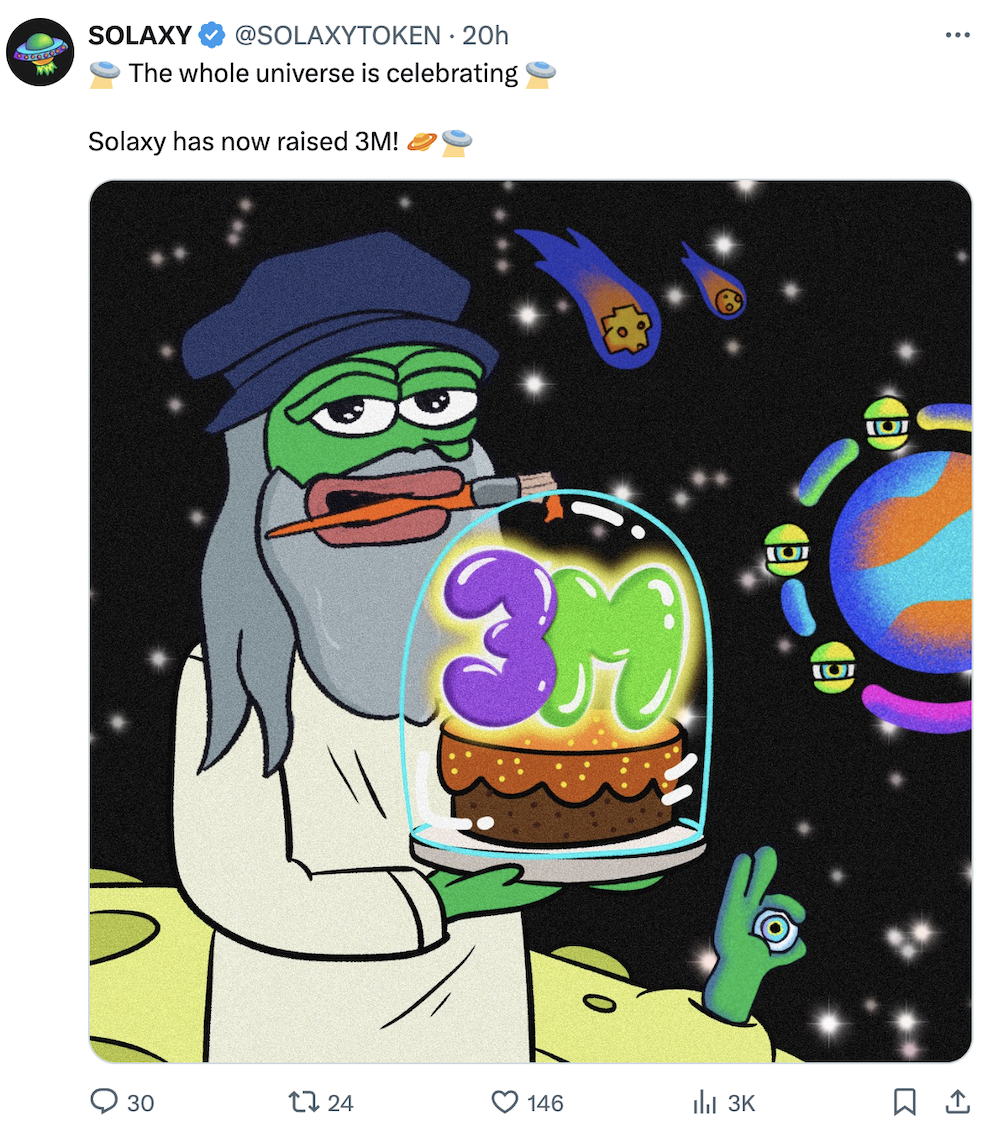 $SOLX passed the $3M milestone of Thursday, 19 December