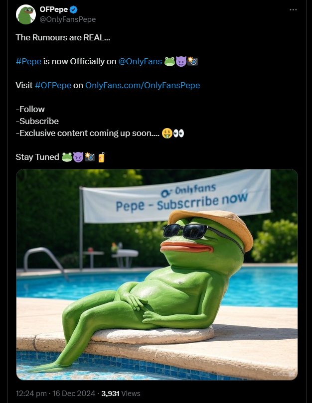 $PEPE on OnlyFans
