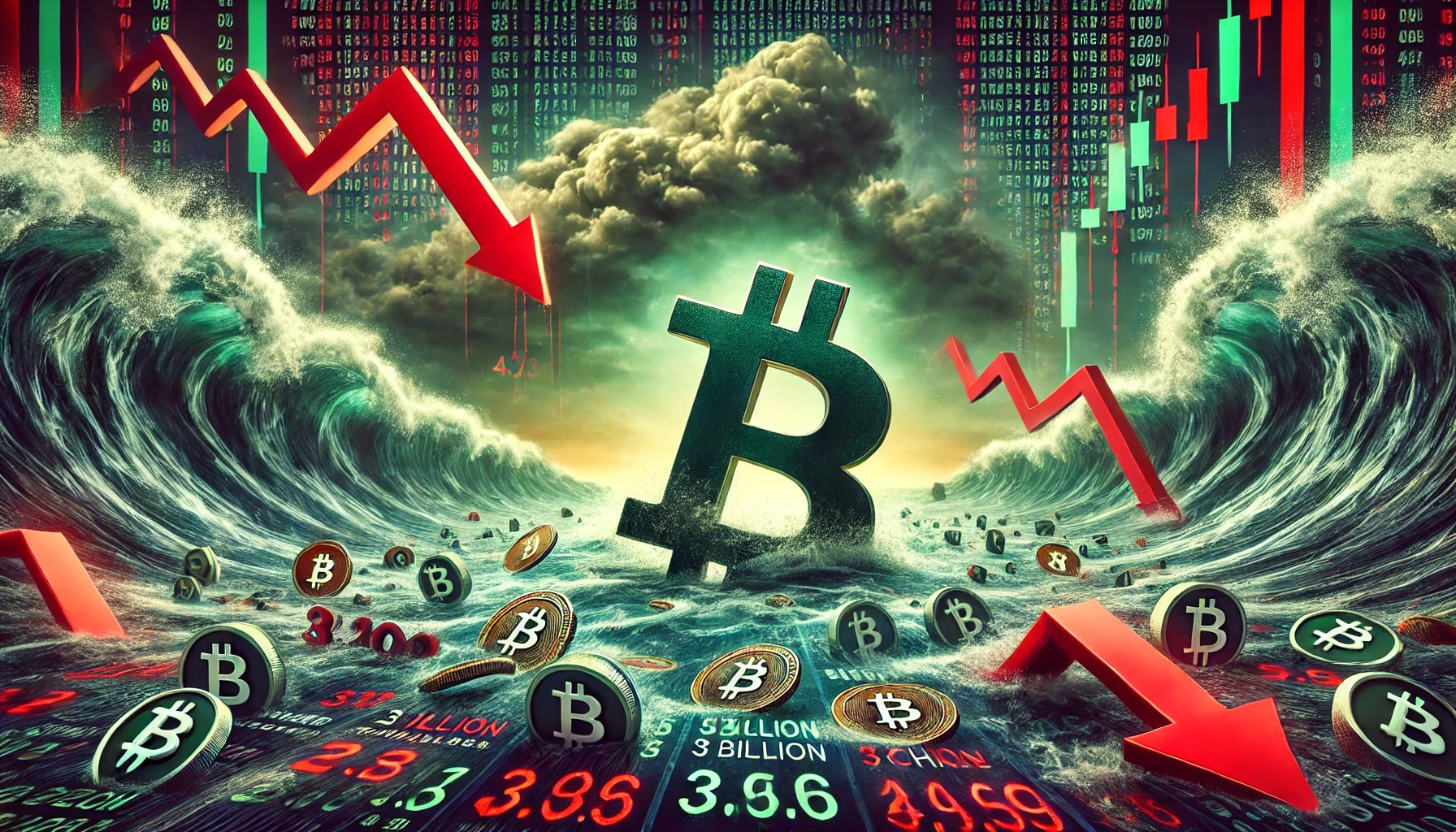 Bitcoin Crashes Back To $95,000 As Whale Exchange Inflows Exceed $3 Billion