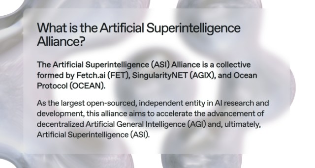 Artificial Superintelligence Alliance homepage