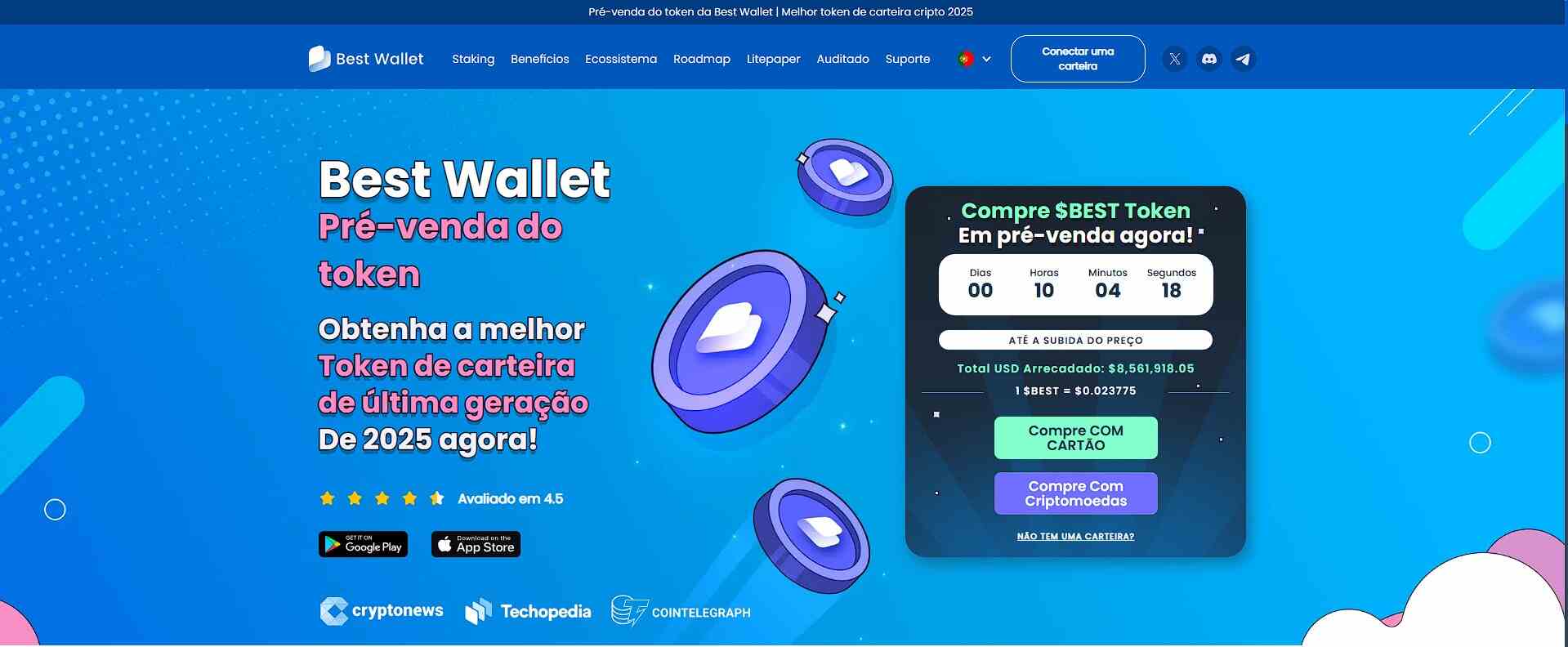 Best Wallet integra a lista das criptomoedas promissoras para 2025
